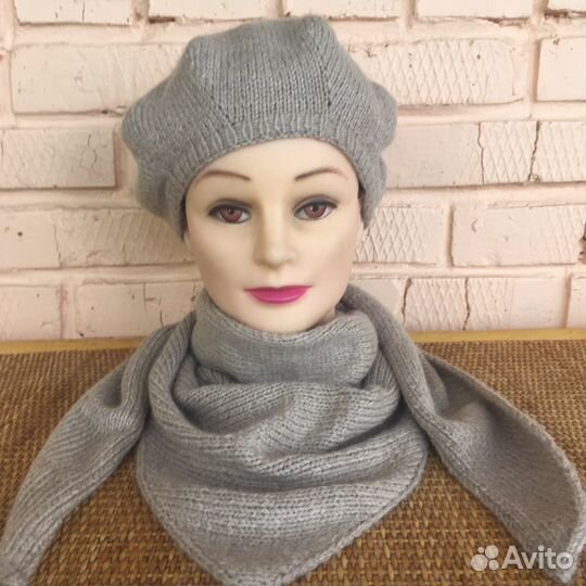 Новые вязаные шапки из кашемира на осень