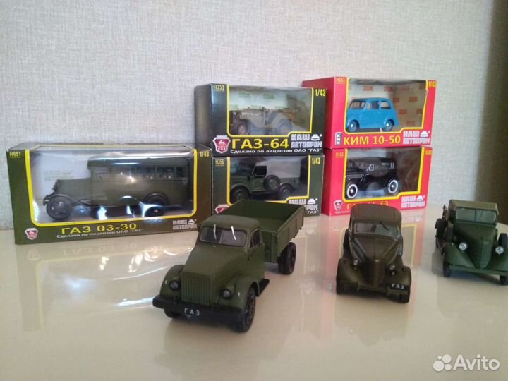 Совеские автомобили 40-50 х годов, 1/43
