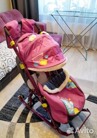 Детские санки коляска