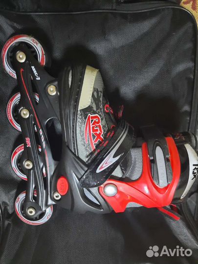 Роликовые коньки детские RGX Braman красные 30-33