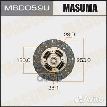 MBD059U диск сцепления Mitsubishi Pajero 3.5/2