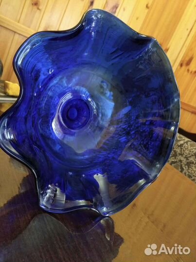 Ваза на ножке фруктовница красный май СССР 2 штуки