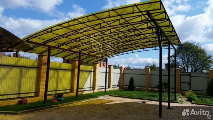 Сотовый поликарбонат 8 мм на навес