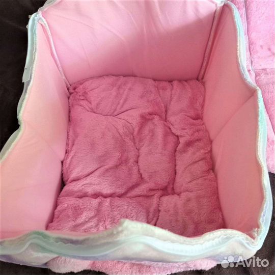 Домик для кошки мягкий плюшевый новый