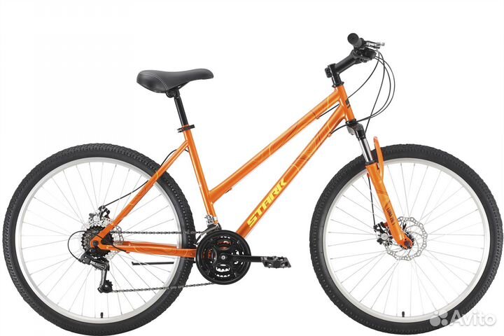 Велосипед Stark'22 Luna 26.1 D Steel оранжевый/жел