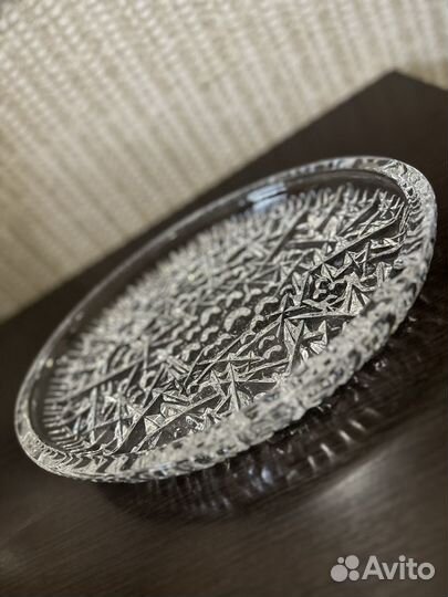 Ваза для фруктов хрусталь