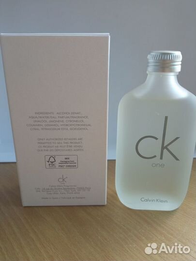 Calvin Klein CK One 100 ml оригинал