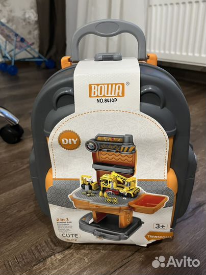 Игровой чемоданчик строительная техника