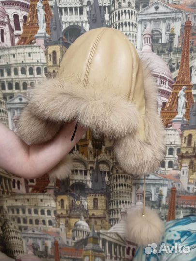 Шапка ушанка женская