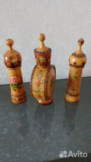 Флакон для духов деревянный