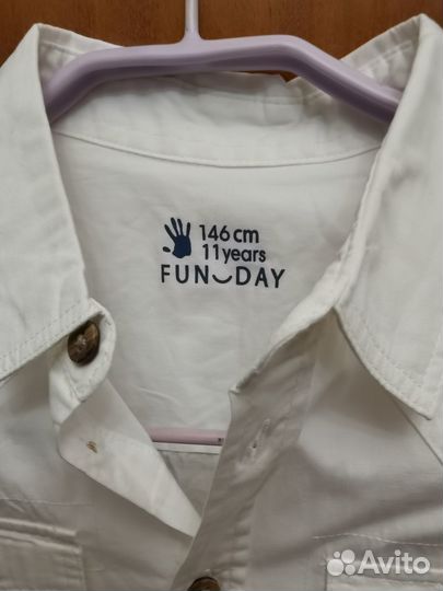 Рубашка для мальчика с коротким рукавом FunDay