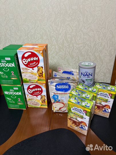 Детские каши, смесь