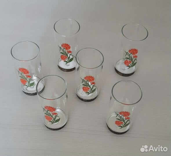 Набор стаканы рюмки СССР 6 штук