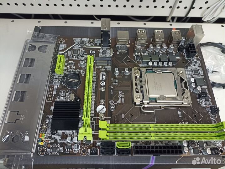 Комплект мат плата intel xeon 2470v2 и 16gb озу