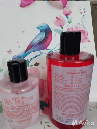Гель для душа и крем для тела набор