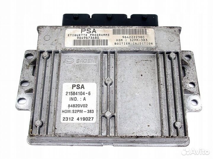 Эбу peugeot S2PM-383 9649673680 9642222380 2158410