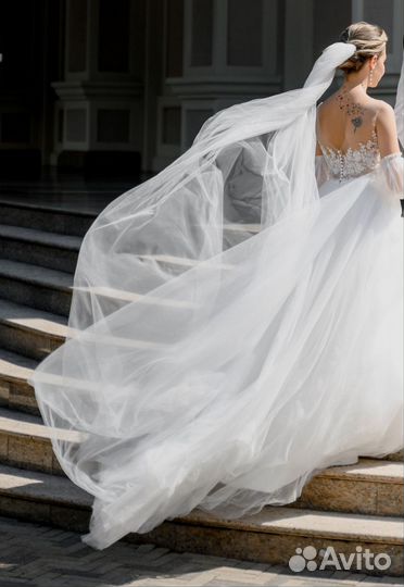 Свадебное, юбка для придания объема платью и фата