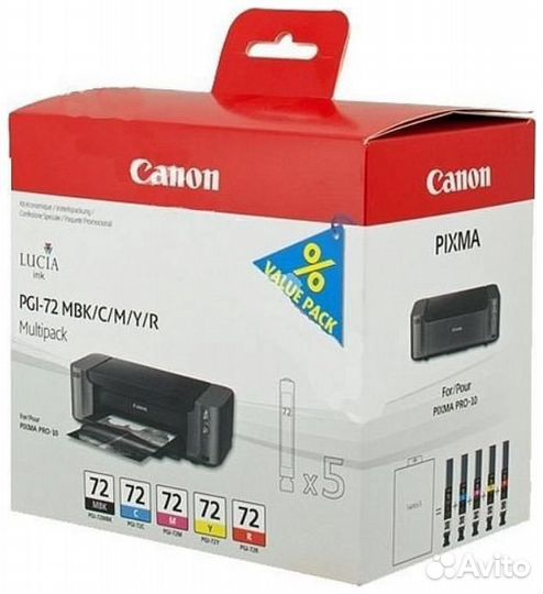 Картридж Canon PGI-72 MBK/C/M/Y-R (6402B009) 12962