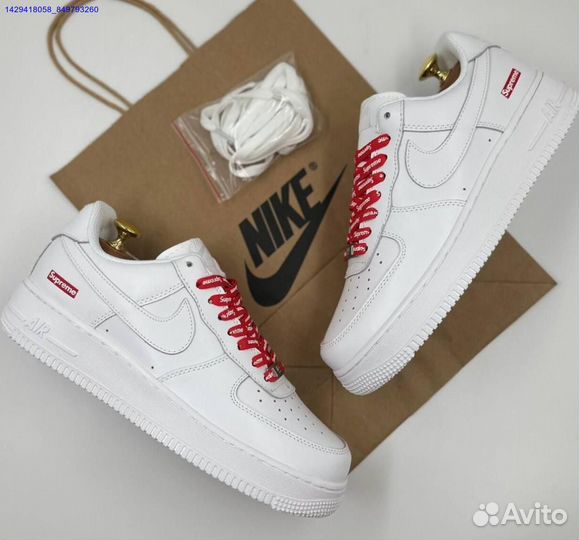 Кроссовки Nike Air Force 1 Low & Supreme (Арт.24516)