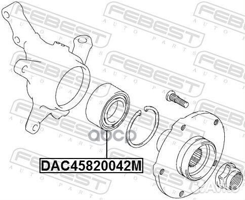 DAC45820042M Подшипник ступ.ford focus