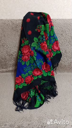 Павловопосадский платок шерсть