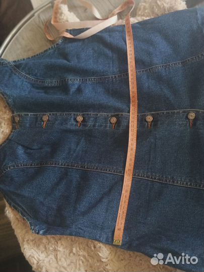 Сарафан джинсовый женский 48