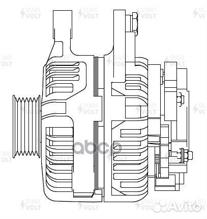 Генератор Toyota Corolla Avensis 1.6/1.8 80A LG