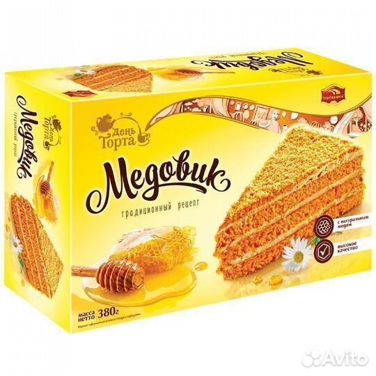 Опт - Торт День торта Медовик 380г