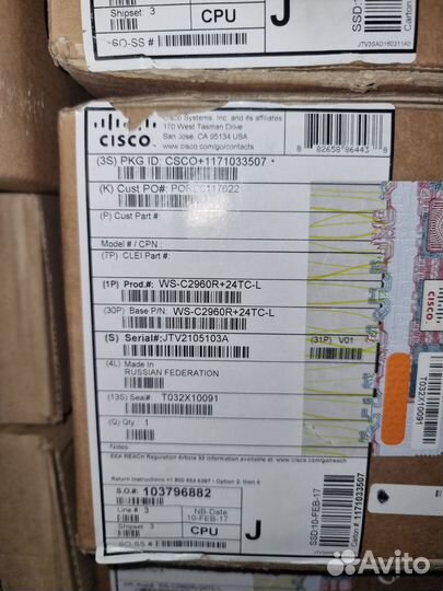 Коммутатор Cisco WS-C2960R+24TC-L Новые