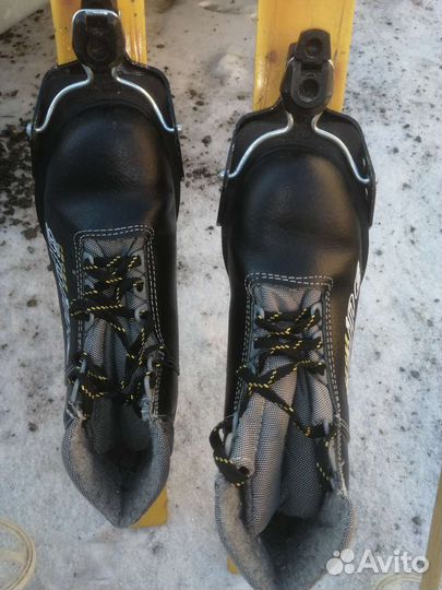 Лыжи детские, с ботинками 36 размер