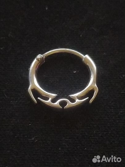 Серьга Волчок 