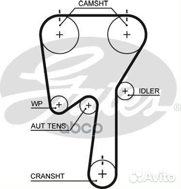 Комплект ремня грм K015509XS Gates
