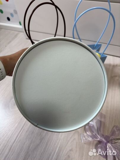 Упаковка для декора, коробка для цветов, крафт