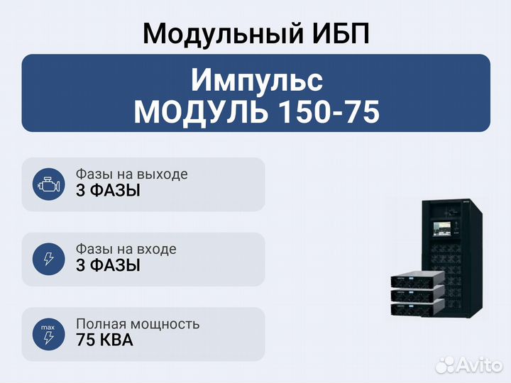 Модульный ибп Импульс модуль 150-75