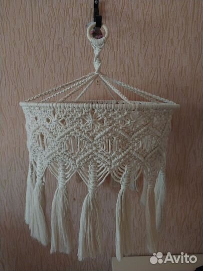 Абажур из макраме
