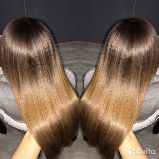 Кератиновое выпрямление восстановление