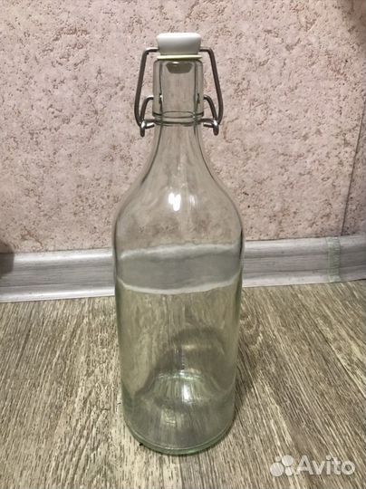 Бутылка с пробкой Коркен Икея 1 литр