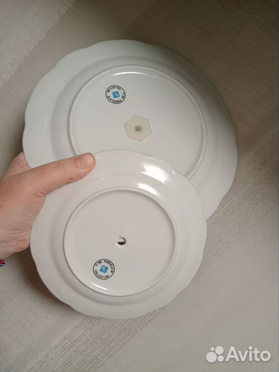 Тарелка двухярусная этажерка (без штанги)