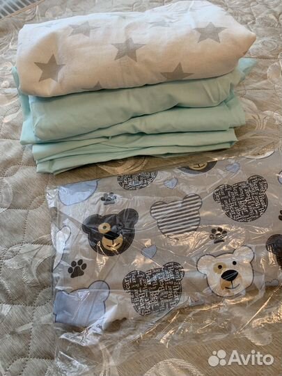 Простынь на резинке 6 шт 120х60