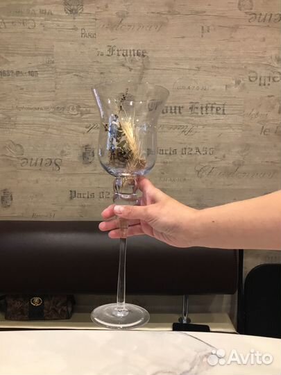 Ваза подсвечник стекло