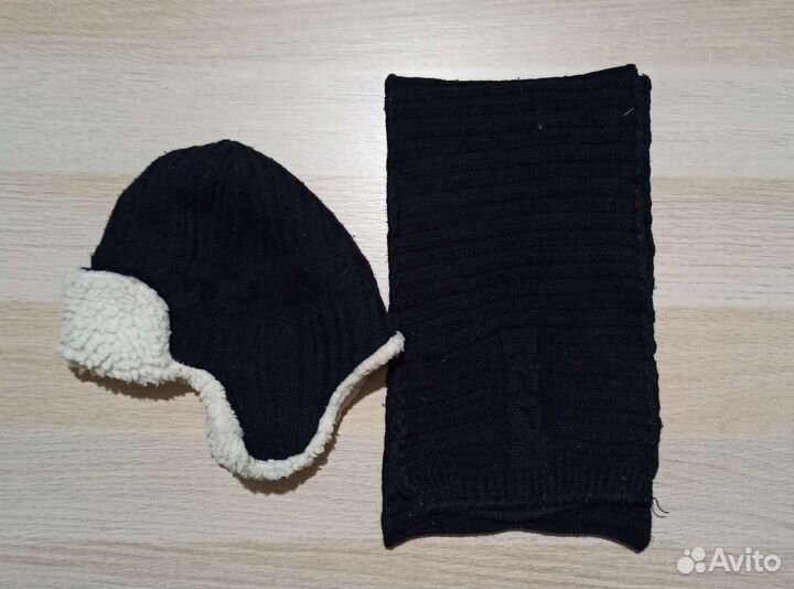 Комплект шапка и шарф зима