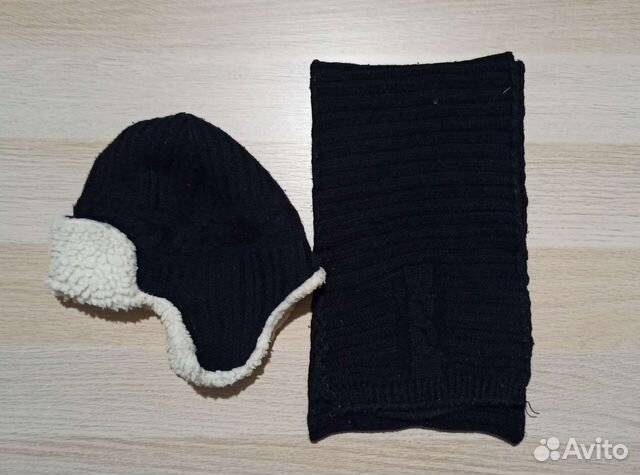 Комплект шапка и шарф зима