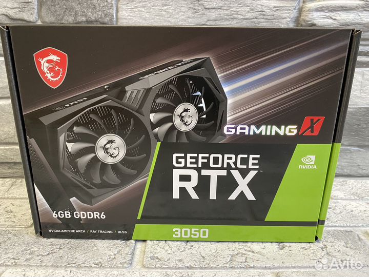Видеокарта MSI Nvidia GeForce RTX 3050 Gaming X 6G