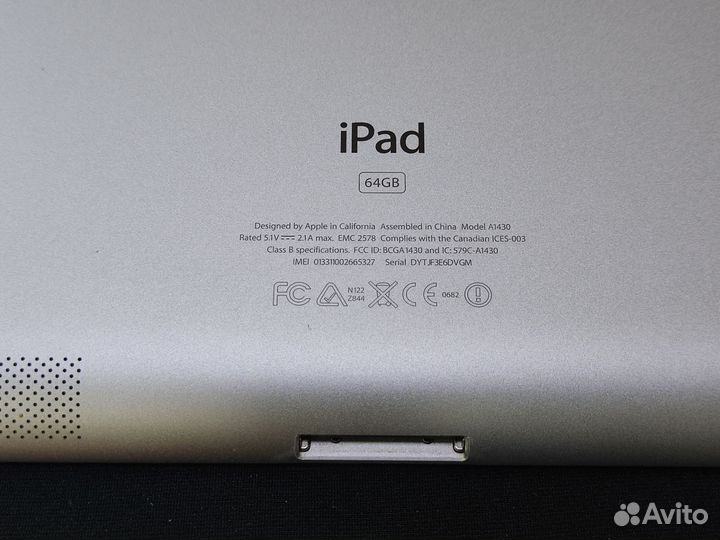 Apple iPad 64gb cellular sim 4G