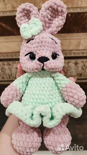 Мягкая игрушка заяц ручная работа