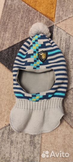 Шапка шлем зимний детский
