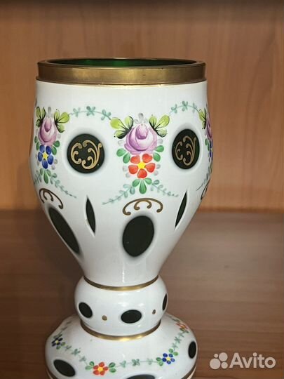 Ваза Чешская,двух стройная.оргинал