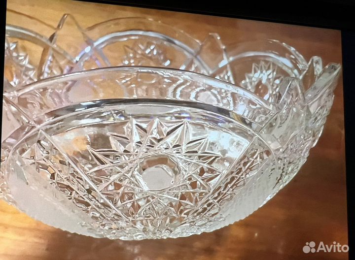 Ваза хрустальная для фруктов