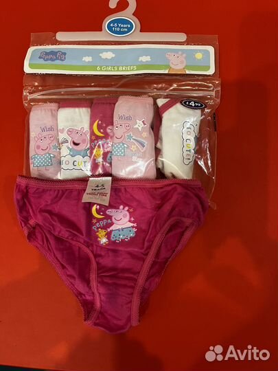 Детские трусики 6 шт Peppa pig