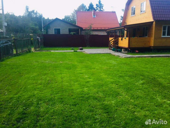 Вспашка земли минитрактором, покос травы